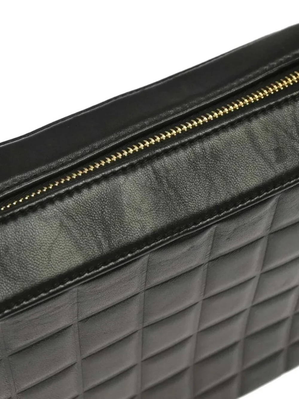 Chanel Black Lambskin Choco Bar Shoulder Bag 179183